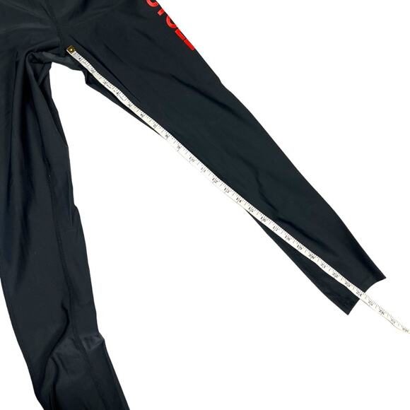 PE Nation x Soul Cycle Leggings Black Red Spell Out Logo Active Pants Women's S - Picture 8 of 16